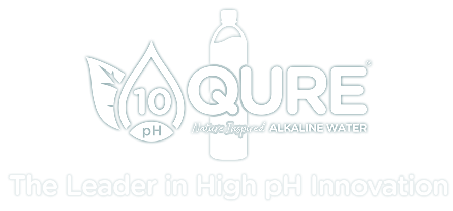 QURE 10 pH Nature inspired Alkaline Water Logo