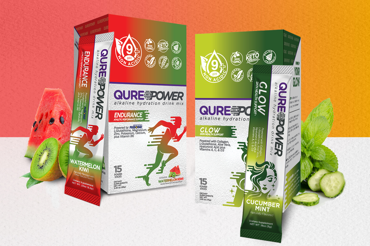 QURE Alkaline Water Drink Mix | Endurance and Glow